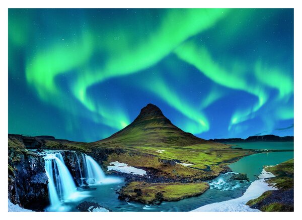 Obraz - Kirkjufell, Island (70x50 cm)