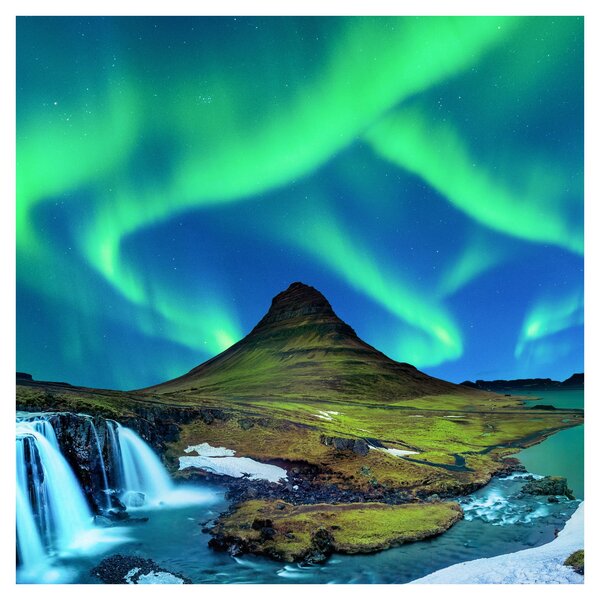 Obraz - Kirkjufell, Island (30x30 cm)