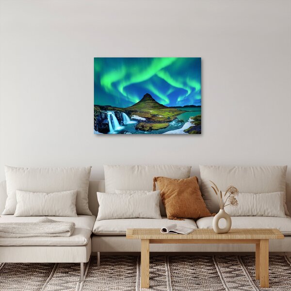 Obraz - Kirkjufell, Island (70x50 cm)