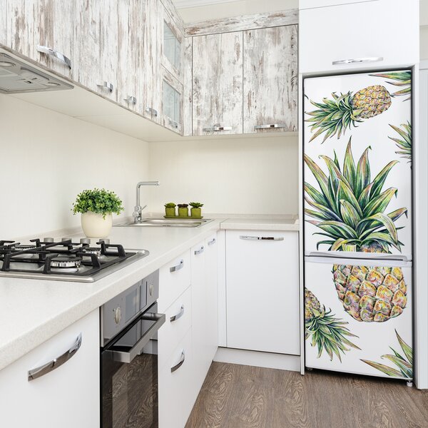 Nálepka na ledničku do domu Ananasy FridgeStick-70x190-f-81401502