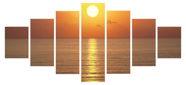 Obraz - Západ slunce nad oceánem (210x100 cm)