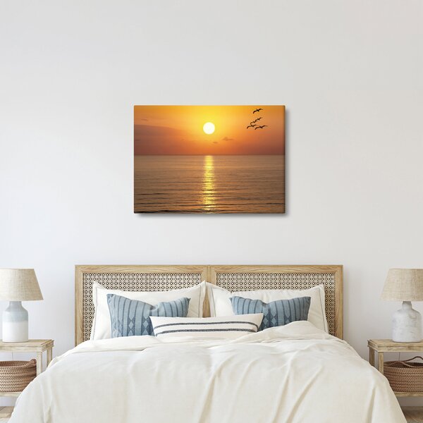 Obraz - Západ slunce nad oceánem (70x50 cm)
