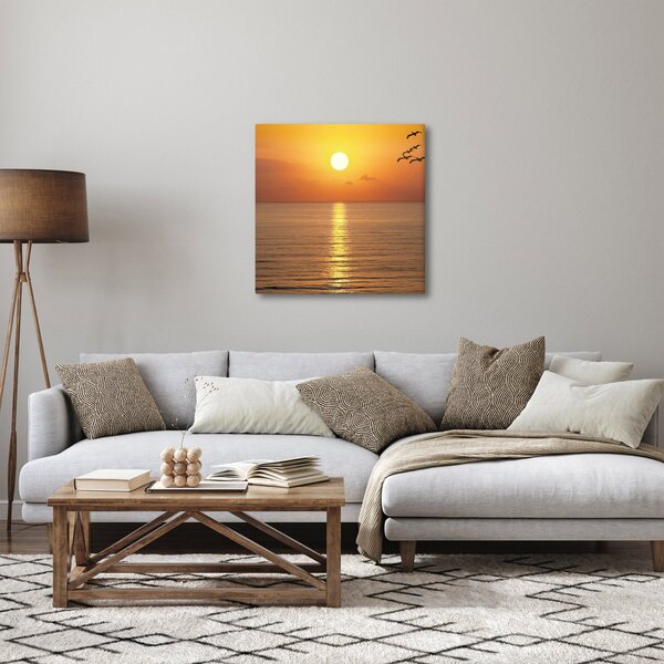 Obraz - Západ slunce nad oceánem (30x30 cm)