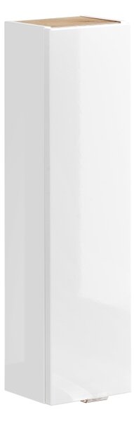 COMAD Horní závěsná skříňka - CAPRI 830 white, lesklá bílá/zlatý dub