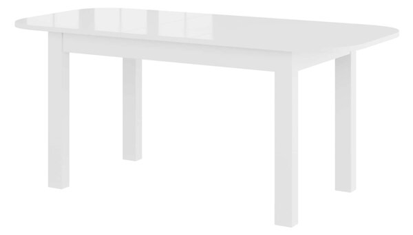 Jídelní stůl rozkládací - REA, 140/175/210x80, lesklá bílá