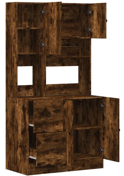 Kuchyňská skříňka kouřový dub 95 x 50 x 180 cm kompozitní dřevo 3276536