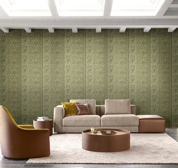 Zámecký ornamentální vzor - Luxusní vliesová tapeta s vinylovým povrchem Z21829, Trussardi 5, Zambaiti Parati
