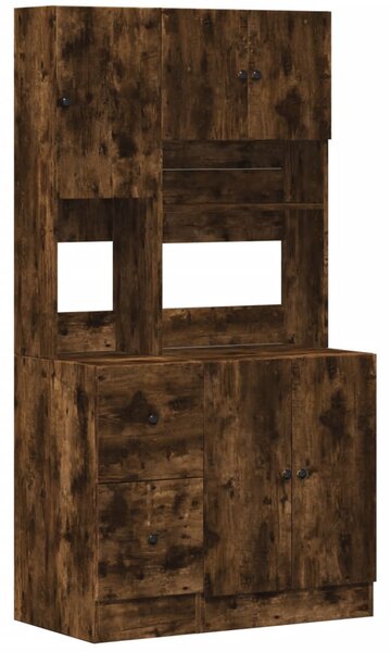 Kuchyňská skříňka kouřový dub 95 x 50 x 180 cm kompozitní dřevo 3276536
