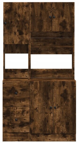 Kuchyňská skříňka kouřový dub 95 x 50 x 180 cm kompozitní dřevo 3276536