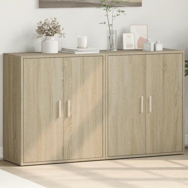 Příborníky 2 ks dub sonoma 60 x 31 x 70 cm kompozitní dřevo 3276541
