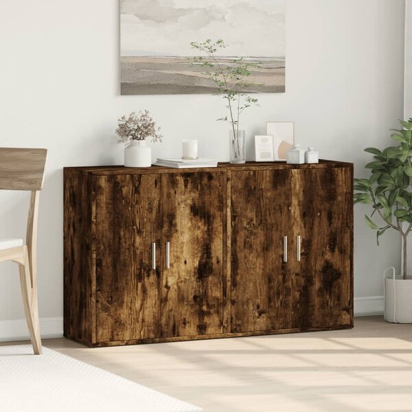 Příborníky 2 ks kouřový dub 60 x 31 x 70 cm kompozitní dřevo 3276543