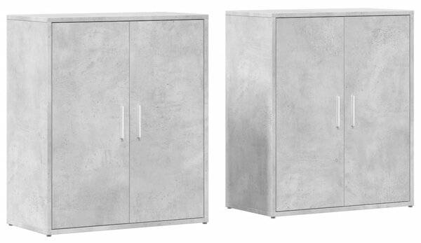 Příborníky 2 ks betonově šedé 60 x 31 x 70 cm kompozitní dřevo 3276542