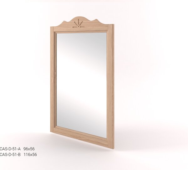 Stylové zrcadlo v dubovém rámu CASTELLO D51
