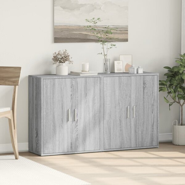 Příborníky 2 ks šedé sonoma 60 x 31 x 70 cm kompozitní dřevo 3276544