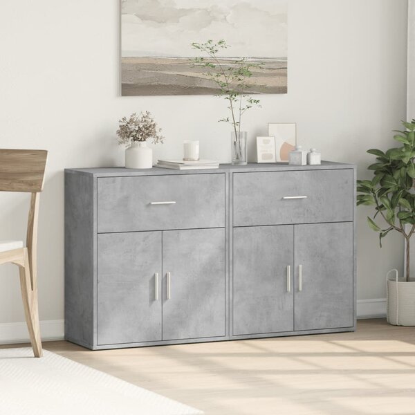 Příborníky 2 ks betonově šedé 60 x 31 x 70 cm kompozitní dřevo 3276549