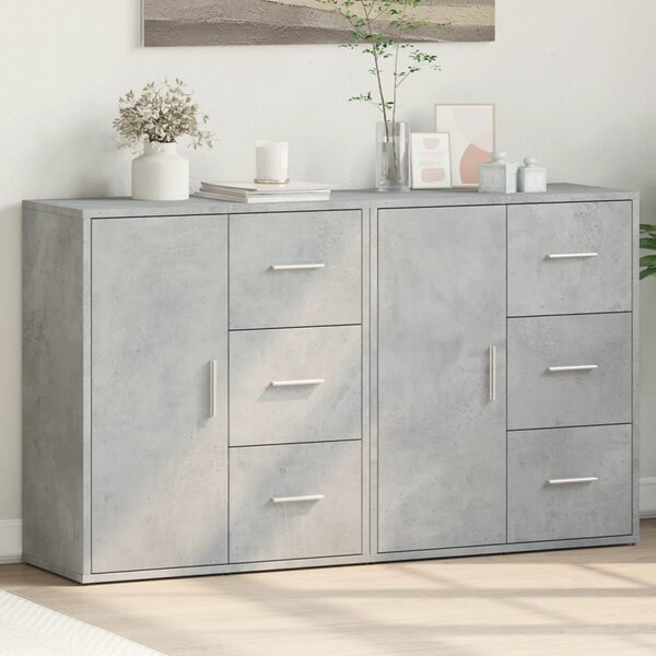 Příborníky 2 ks betonově šedé 60 x 31 x 70 cm kompozitní dřevo 3276556