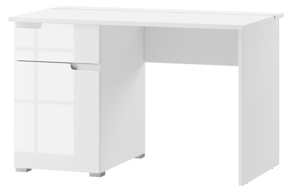 SZYNAKA Trendline Psací stůl - SELENE 14, lesklá bílá/matná bílá