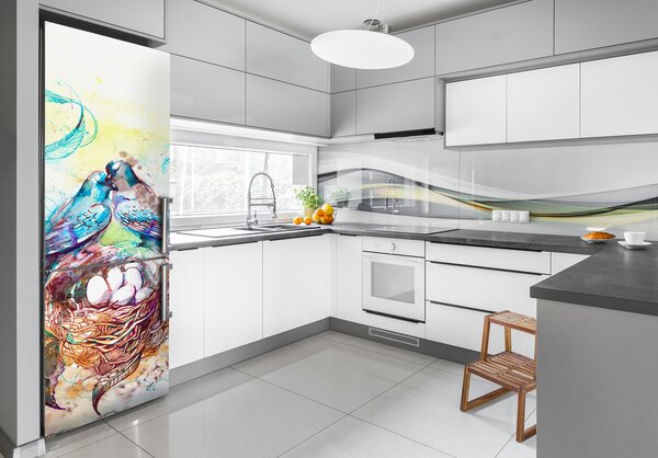 Nálepka s fotografií na ledničku Stěna rodina FridgeStick-70x190-f-81733326