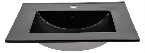 COMAD Zápustné myvadlo - UM-E-8003-60, 60 cm, keramické, matná černá