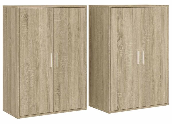 Příborníky 2 ks dub sonoma 60 x 31 x 84 cm kompozitní dřevo 3276569