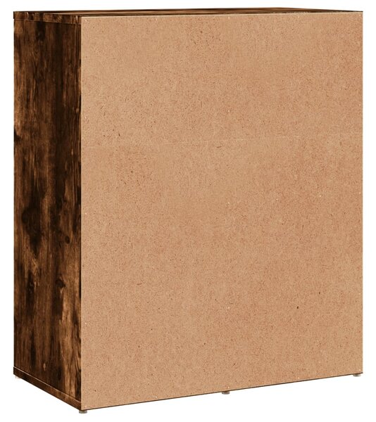 Příborníky 2 ks kouřový dub 60 x 31 x 70 cm kompozitní dřevo 3276564