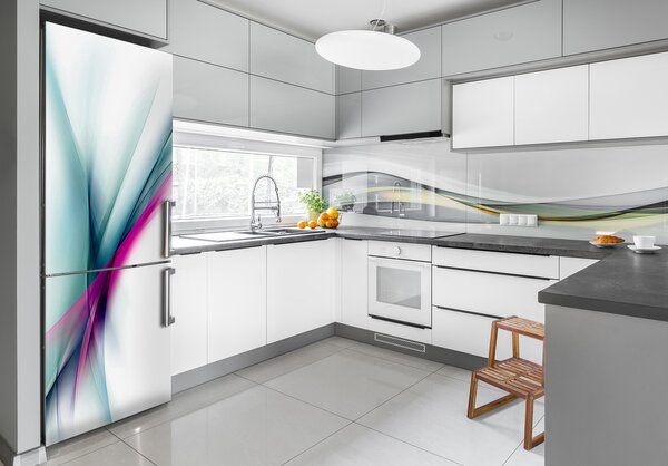 Nálepka na ledničku Abstraktní vlny FridgeStick-70x190-f-90112917