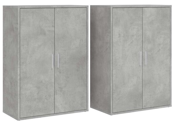Příborníky 2 ks betonově šedé 60 x 31 x 84 cm kompozitní dřevo 3276570