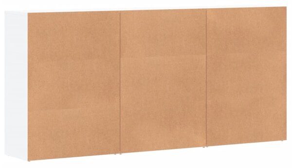 Příborníky 3 ks bílé 60 x 31 x 84 cm kompozitní dřevo 3276574