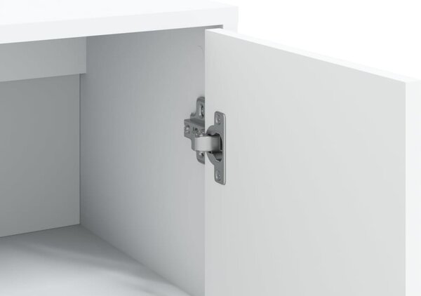 Příborníky 3 ks bílé 60 x 31 x 84 cm kompozitní dřevo 3276574
