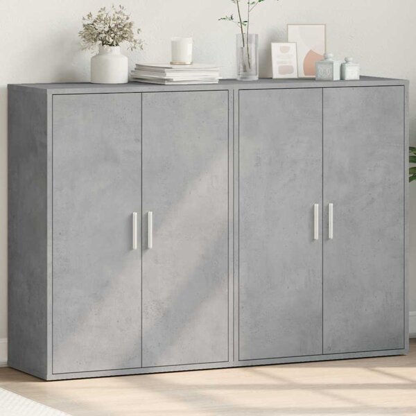 Příborníky 2 ks betonově šedé 60 x 31 x 84 cm kompozitní dřevo 3276570