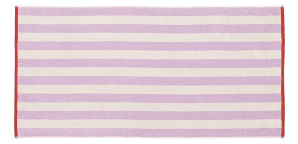 Froté bavlněná osuška v levandulové barvě/krémová 70x140 cm Gobo – noo.ma