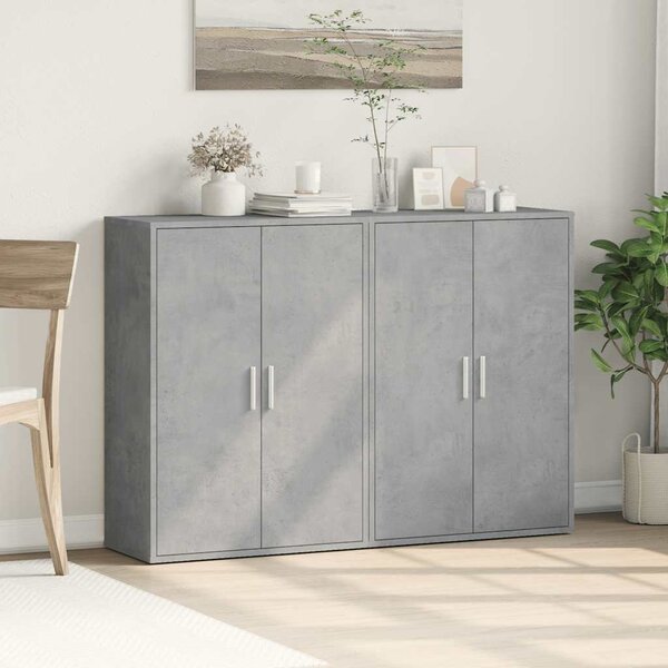 Příborníky 2 ks betonově šedé 60 x 31 x 84 cm kompozitní dřevo 3276570