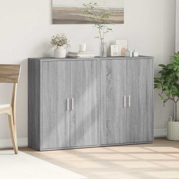 Příborníky 2 ks šedé sonoma 60 x 31 x 84 cm kompozitní dřevo 3276572