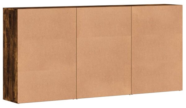 Příborníky 3 ks kouřový dub 60 x 31 x 84 cm kompozitní dřevo 3276578