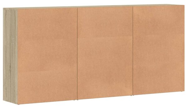 Příborníky 3 ks dub sonoma 60 x 31 x 84 cm kompozitní dřevo 3276576