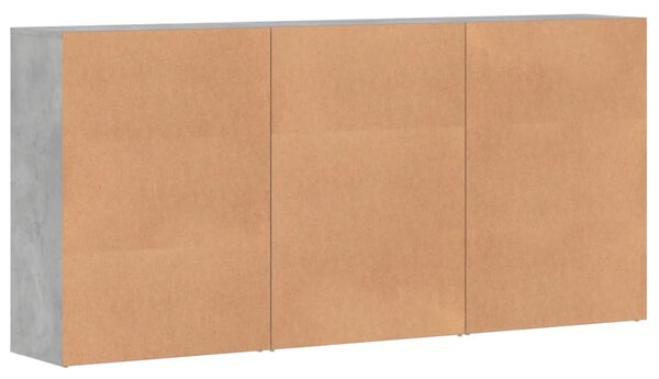 Příborníky 3 ks betonově šedé 60 x 31 x 84 cm kompozitní dřevo 3276577