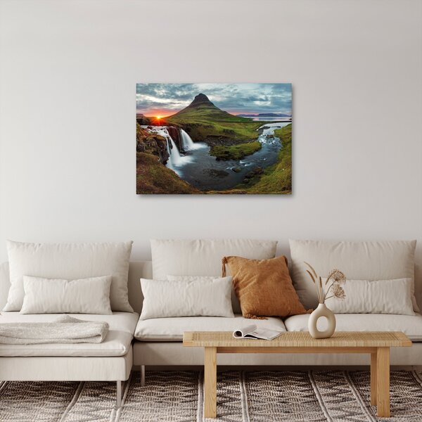 Obraz - Kirkjufell při západu slunce (70x50 cm)