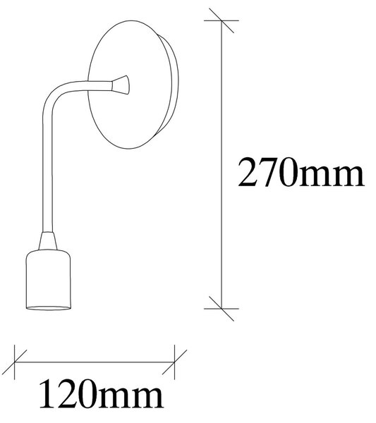 Opviq Nástěnná lampa Dartini II mosaz