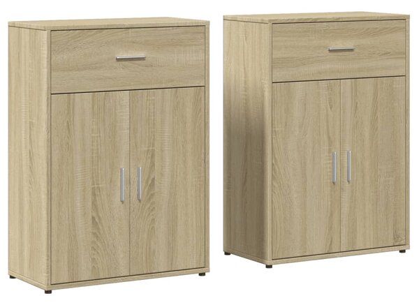 Příborníky 2 ks dub sonoma 60 x 30 x 84 cm kompozitní dřevo 3276597