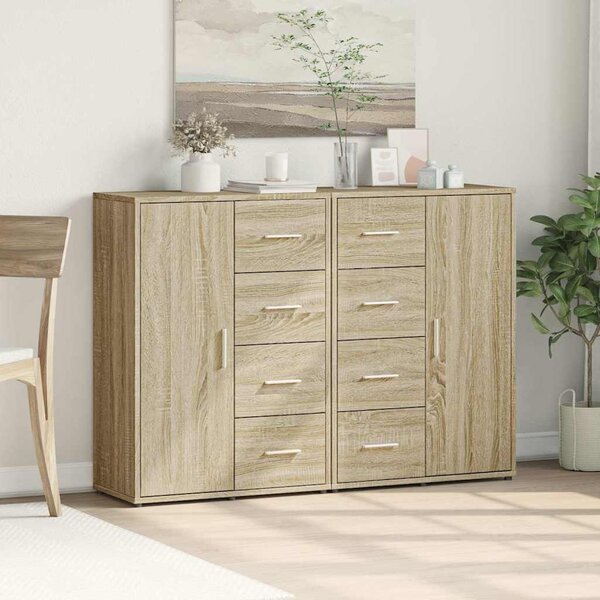 Příborníky 2 ks dub sonoma 60 x 31 x 84 cm kompozitní dřevo 3276590