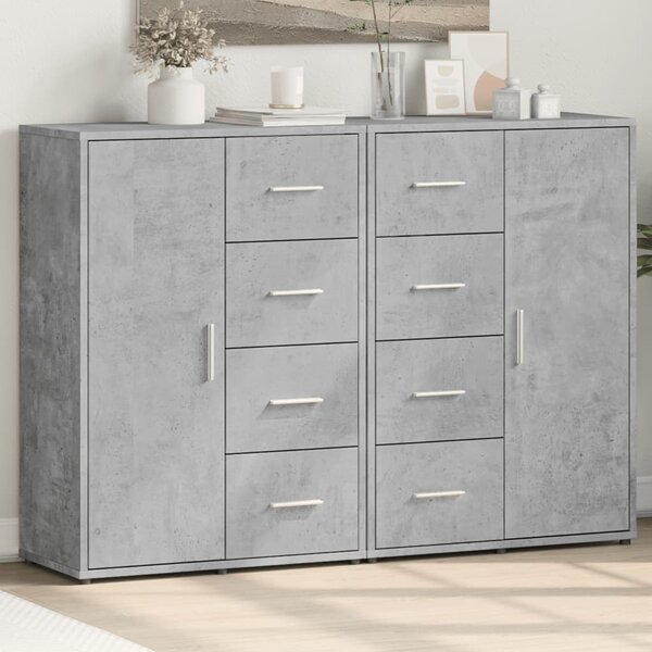 Příborníky 2 ks betonově šedé 60 x 31 x 84 cm kompozitní dřevo 3276591