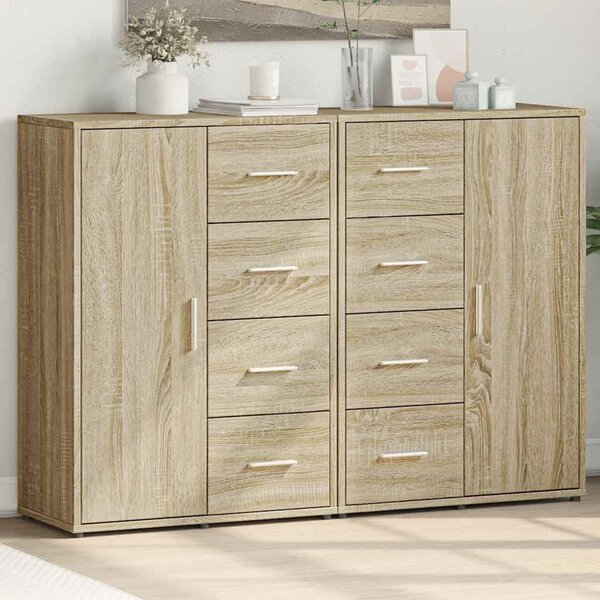Příborníky 2 ks dub sonoma 60 x 31 x 84 cm kompozitní dřevo 3276590