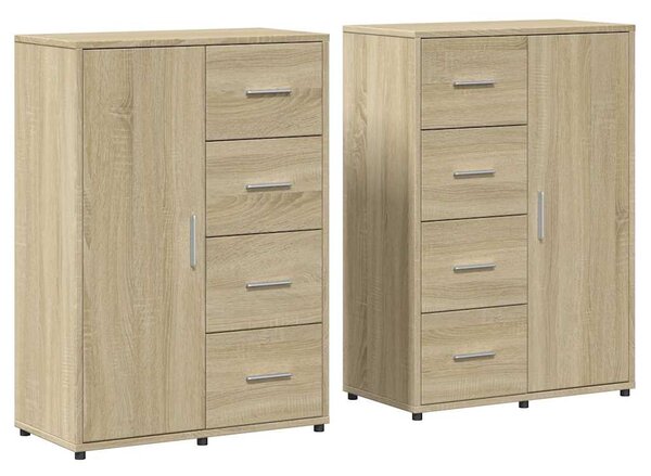 Příborníky 2 ks dub sonoma 60 x 31 x 84 cm kompozitní dřevo 3276590