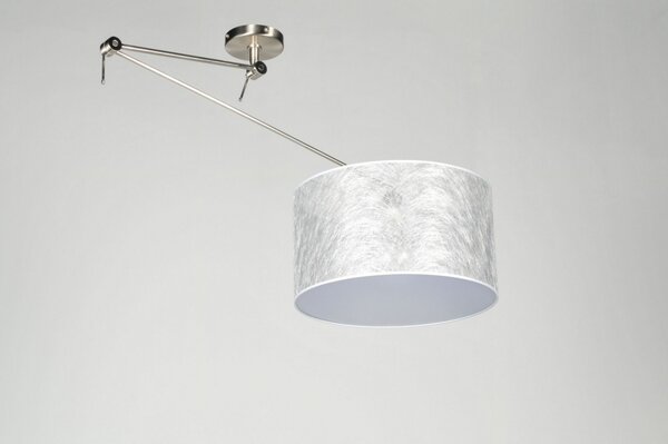 Závěsné designové svítidlo nad stůl Snap Light Silver Look (LMD)