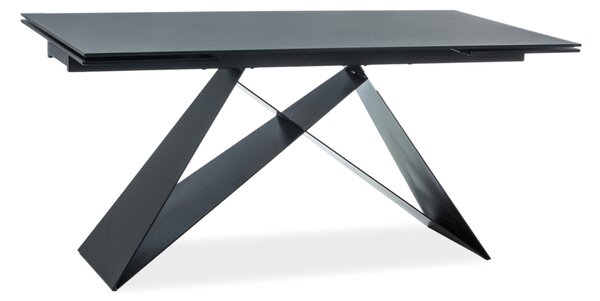 Jídelní stůl rozkládací - WESTIN I, 160x90, matná černá