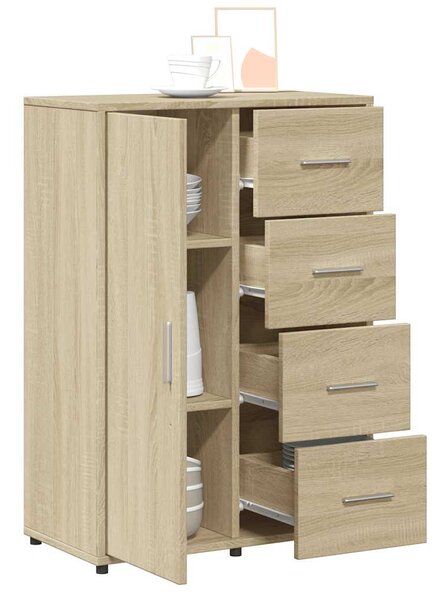 Příborníky 2 ks dub sonoma 60 x 31 x 84 cm kompozitní dřevo 3276590