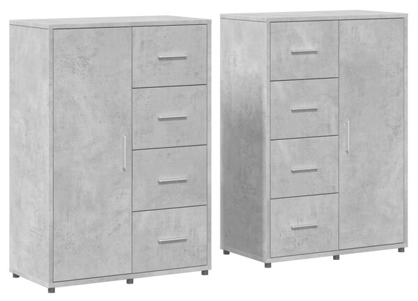 Příborníky 2 ks betonově šedé 60 x 31 x 84 cm kompozitní dřevo 3276591