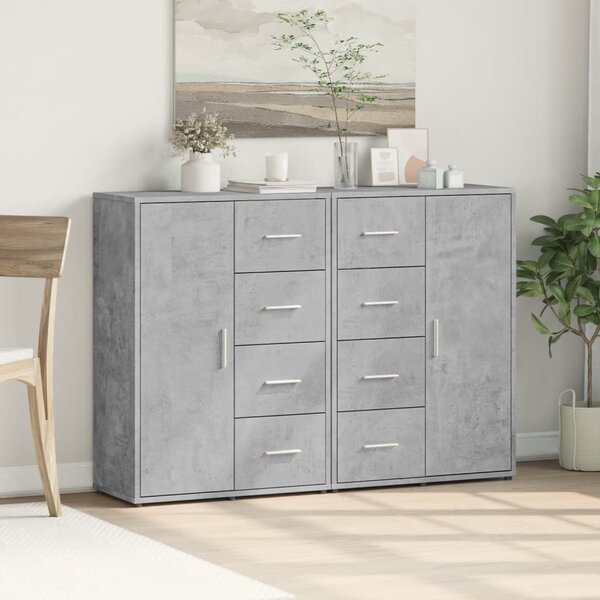 Příborníky 2 ks betonově šedé 60 x 31 x 84 cm kompozitní dřevo 3276591