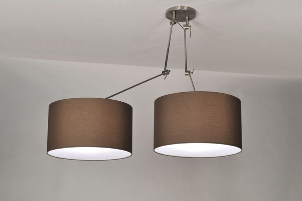 Závěsné designové svítidlo nad stůl Snap Duo Brown (LMD)