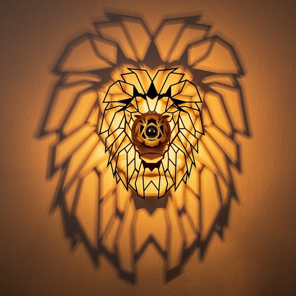 Opviq Nástěnná lampa Lion černá